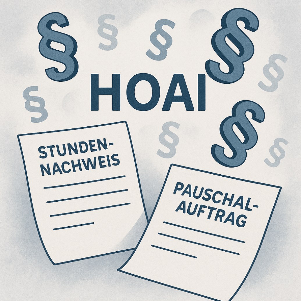 Architekt Stundnachweis Pauschalauftrag HOAI Vertrag