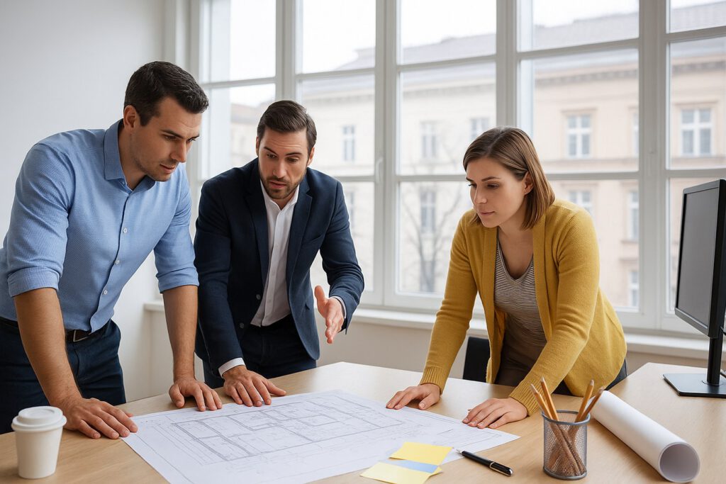 Projektsteuerung in der Architektur mit zentraler Koordination und Bauherrenvertretung